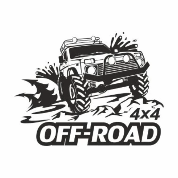 برچسب بدنه خودرو مدل 4x4
