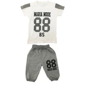 ست تی شرت و شلوارک پسرانه کد 88