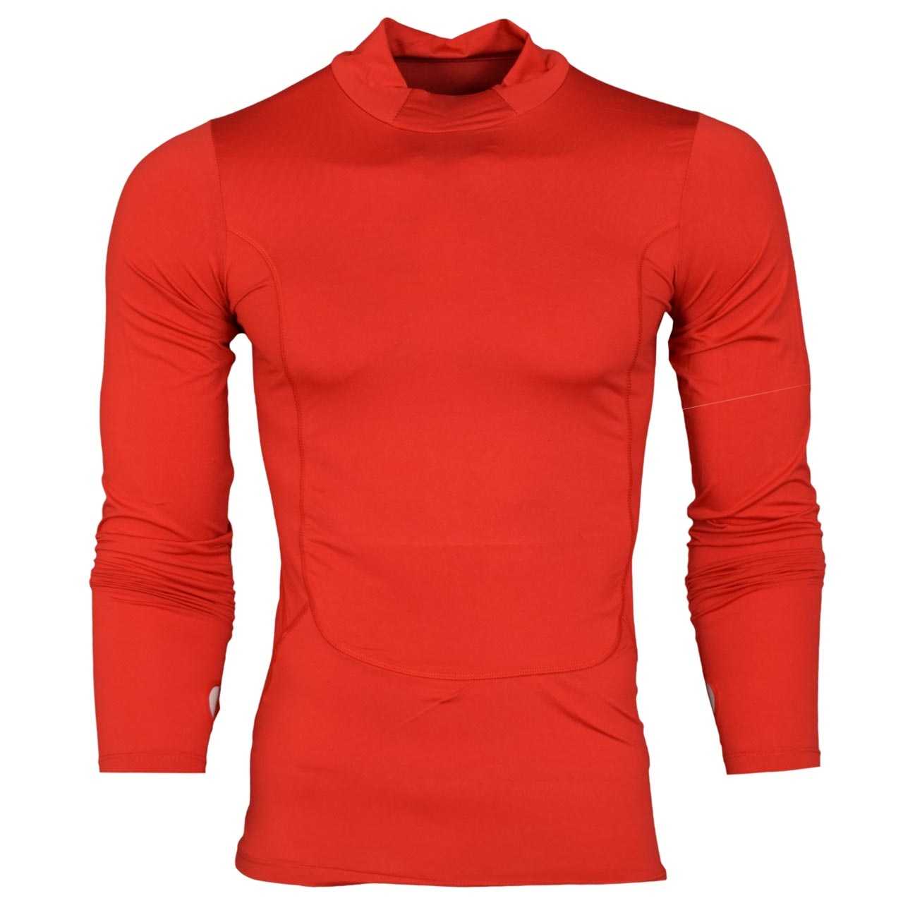 تیشرت آستین بلند ورزشی مردانه مدل N501 رنگ قرمز