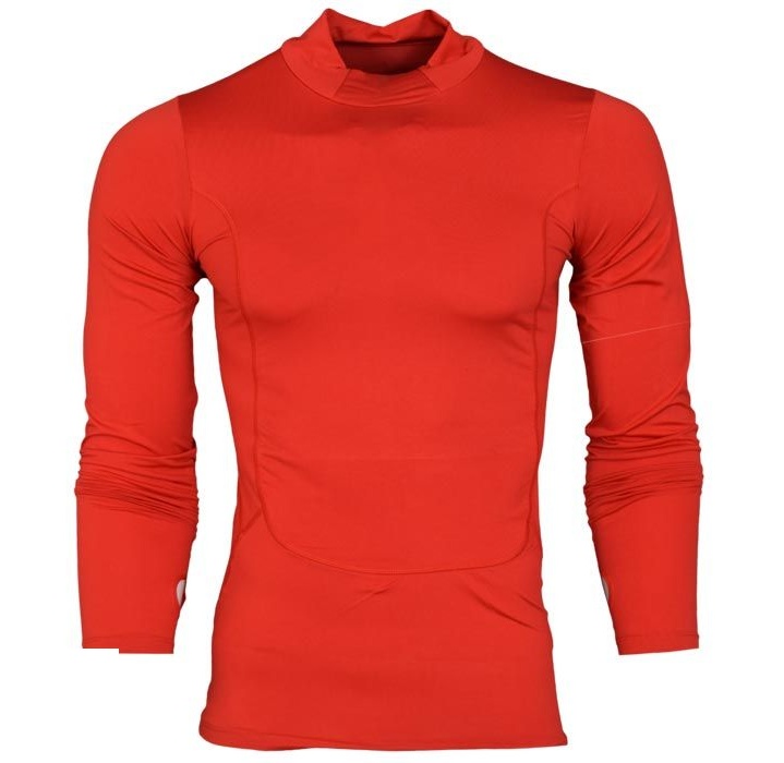 تیشرت آستین بلند ورزشی مردانه مدل N501 رنگ قرمز