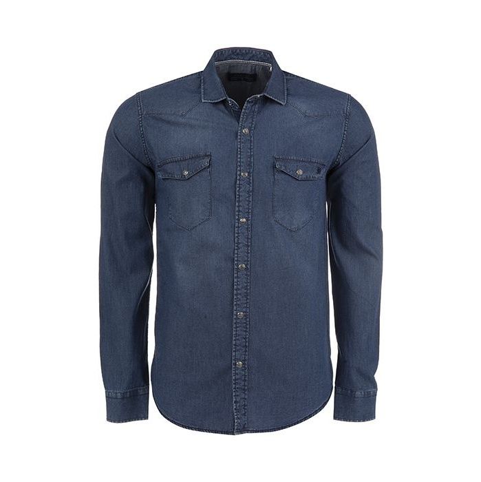 پیراهن مردانه سیاوود مدل SHIRT-JEAN-62820 کد J2002 رنگ آبی