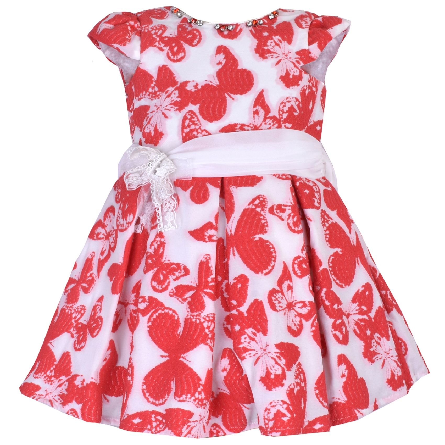 پیراهن دخترانه طرح butterfly کد 001