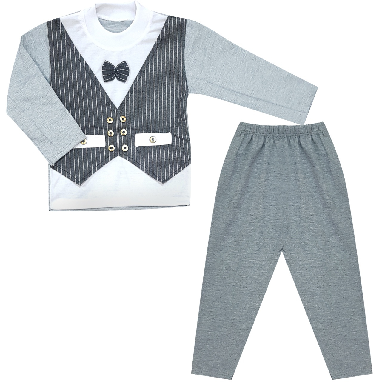 ست بلوز و شلوار پسرانه مدل Vest کد 02 