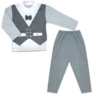 ست بلوز و شلوار پسرانه مدل Vest کد 02 