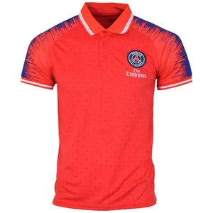 پولو شرت ورزشی مردانه طرح پاریسن ژرمن Red18/19