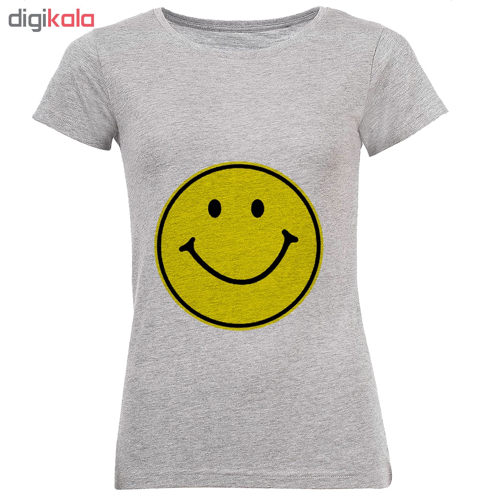 تی شرت زنانه طرح لبخند کد C62