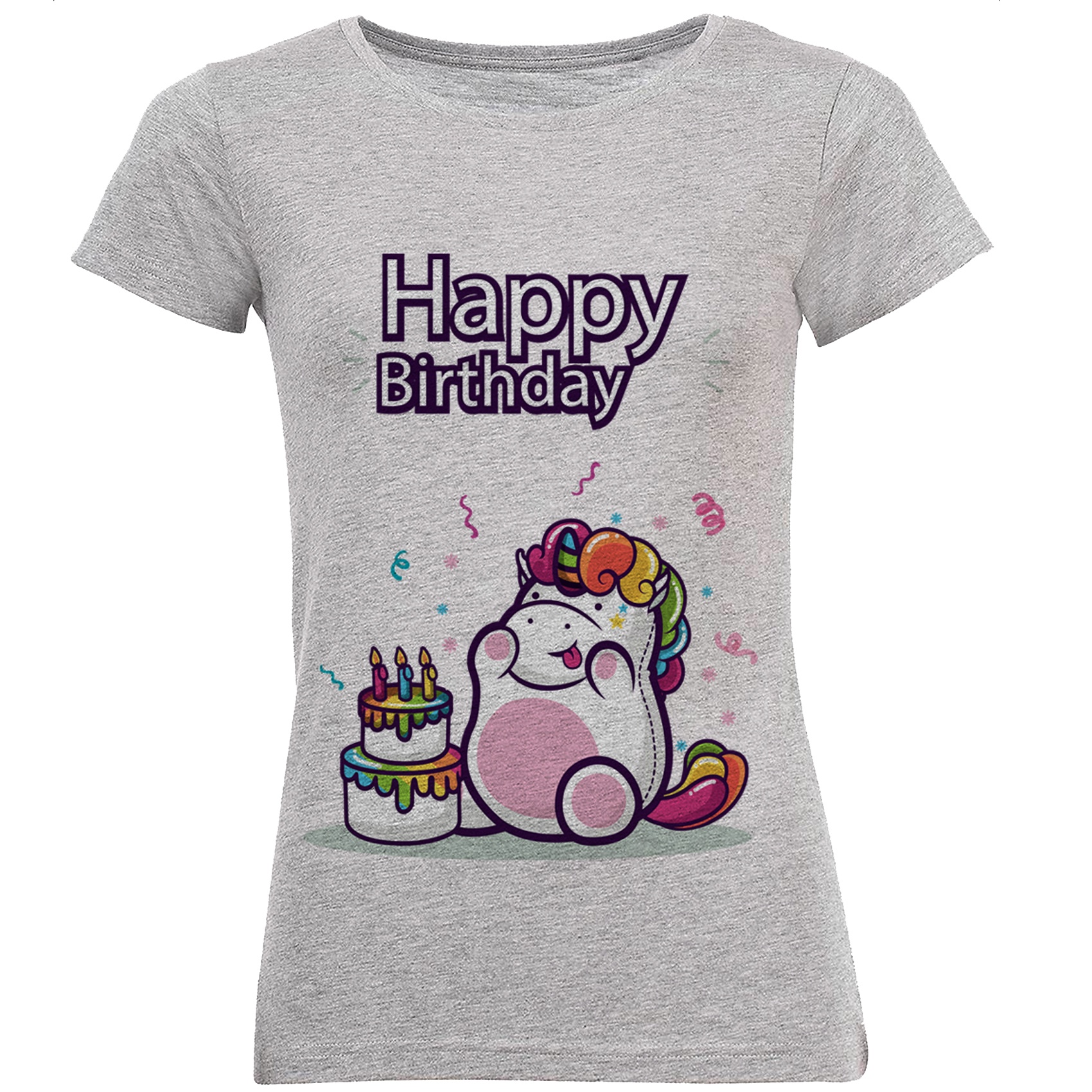تی شرت زنانه طرح تولدت مبارک  کد B100
