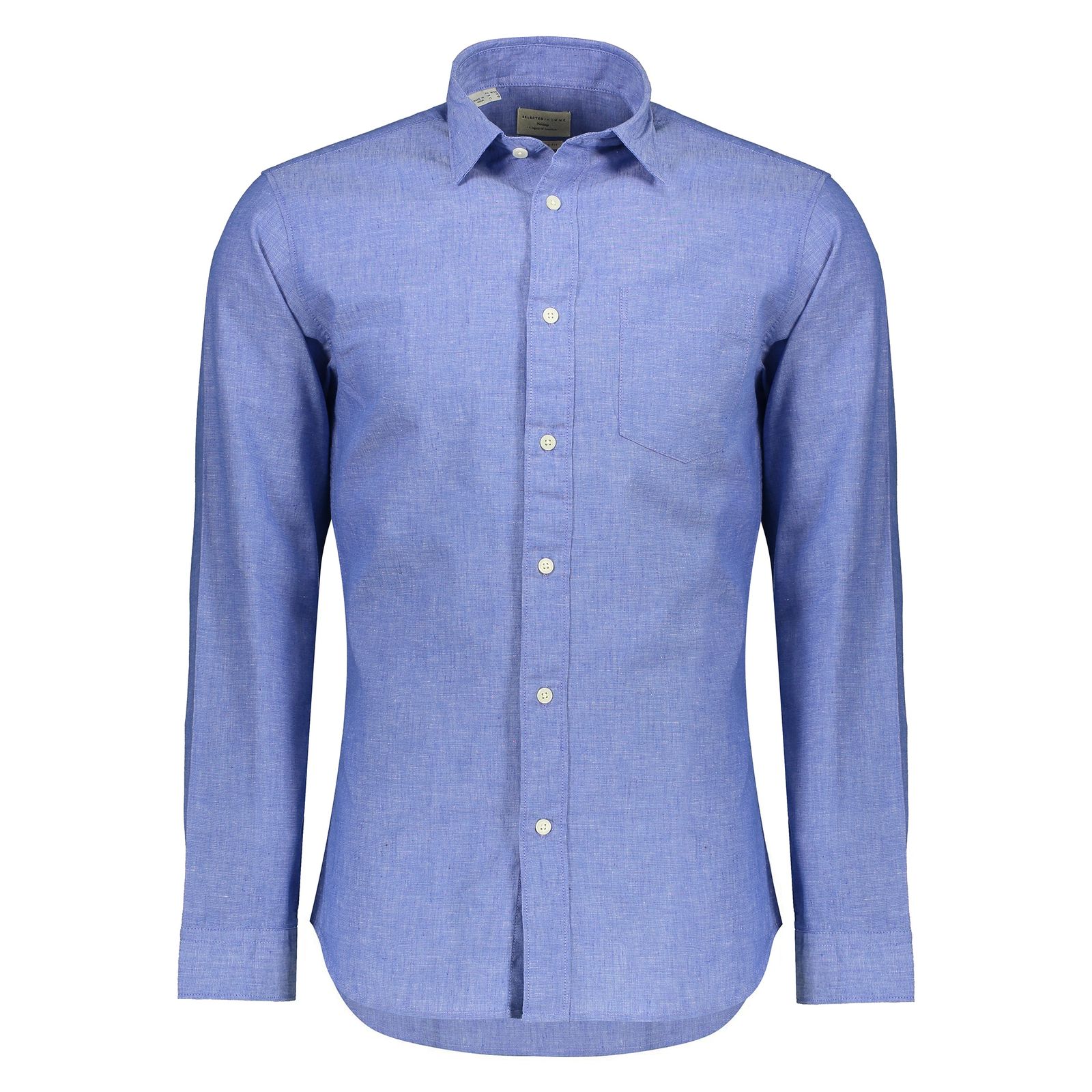 پیراهن مردانه سلکتد مدل 16061810-Medium Blue Melange -  - 1