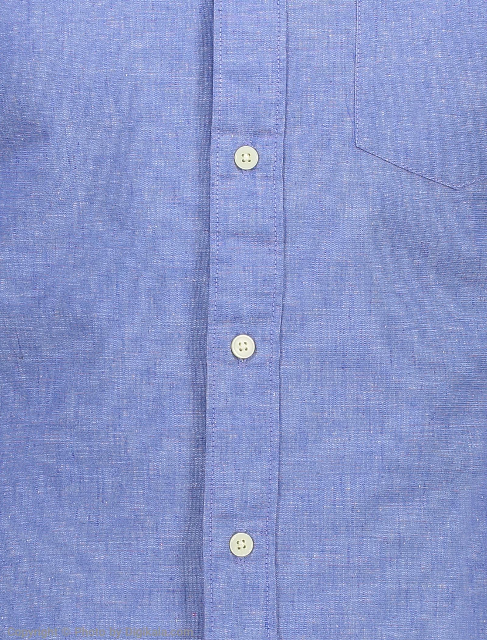 پیراهن مردانه سلکتد مدل 16061810-Medium Blue Melange -  - 6