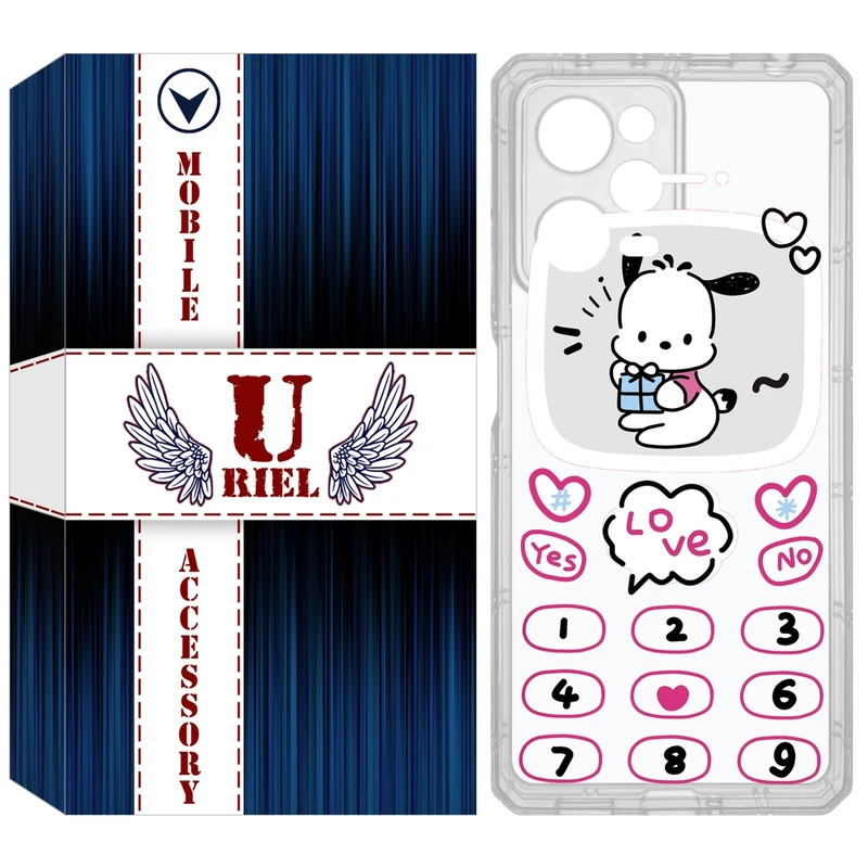 کاور یوریل مدل Clear کد 16 طرح موبایلی مناسب برای گوشی موبایل شیائومی Poco X5 Pro / Redmi Note 12 Pro / Note 12 Pro Plus