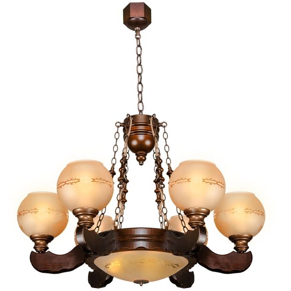 لوستر دارکار مدل رومی 6 شعله کد 230 لوستر دارکار مدل رومی 6 شعله کد 230