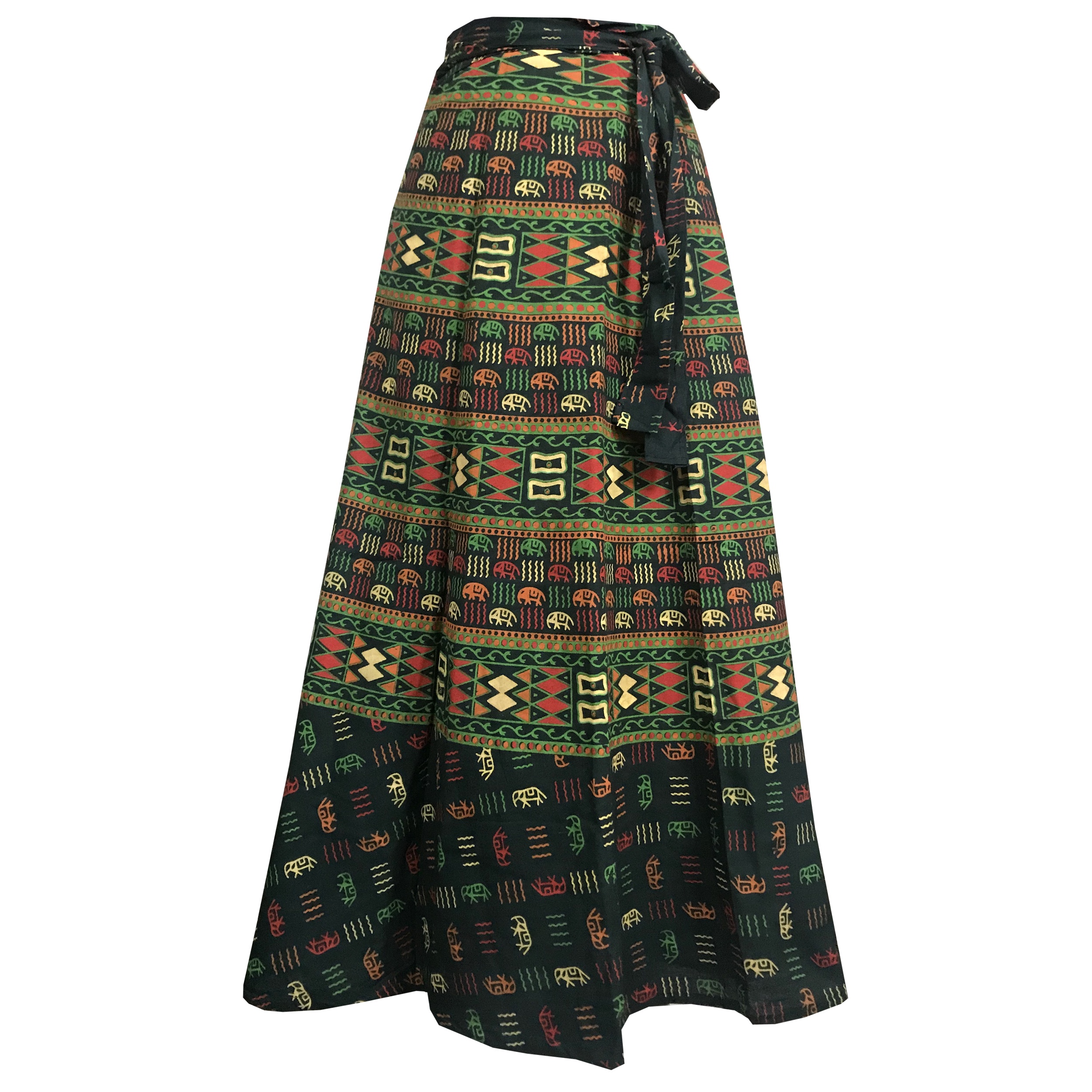 دامن زنانه سنتی طرح لنگی هندی کد D7