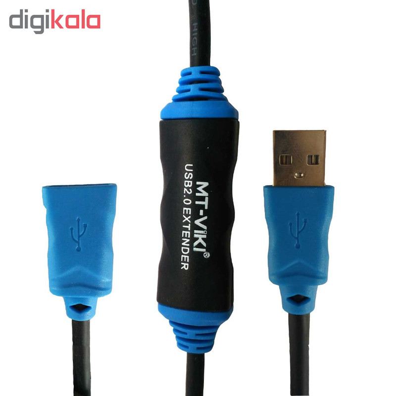 کابل افزایش طول USB2 ام تی ویکی مدل MT202 طول 10 متر