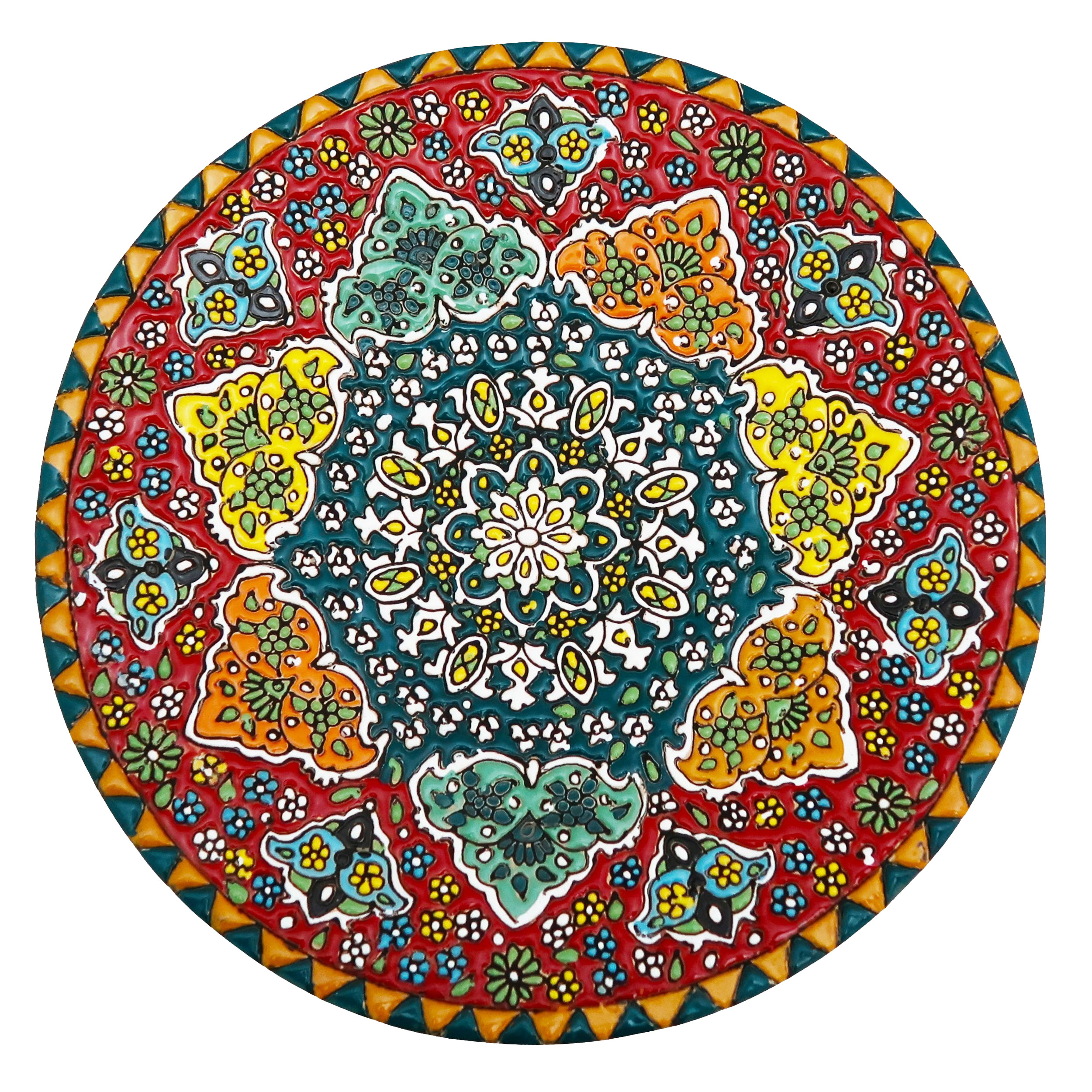 بشقاب میناکاری مدل Plt-C-R53_25