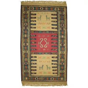 گلیم دستبافت دو متری کد 980745