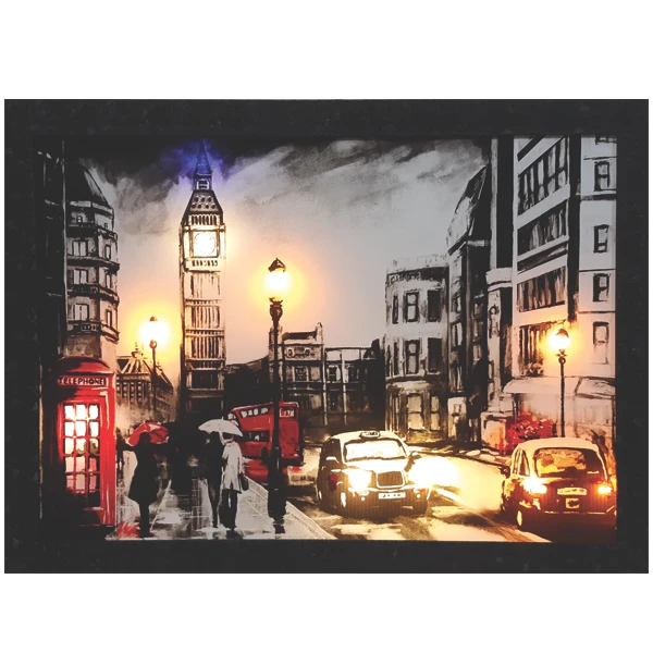 تابلو نوری طرح خیابان لندن کد sh-216