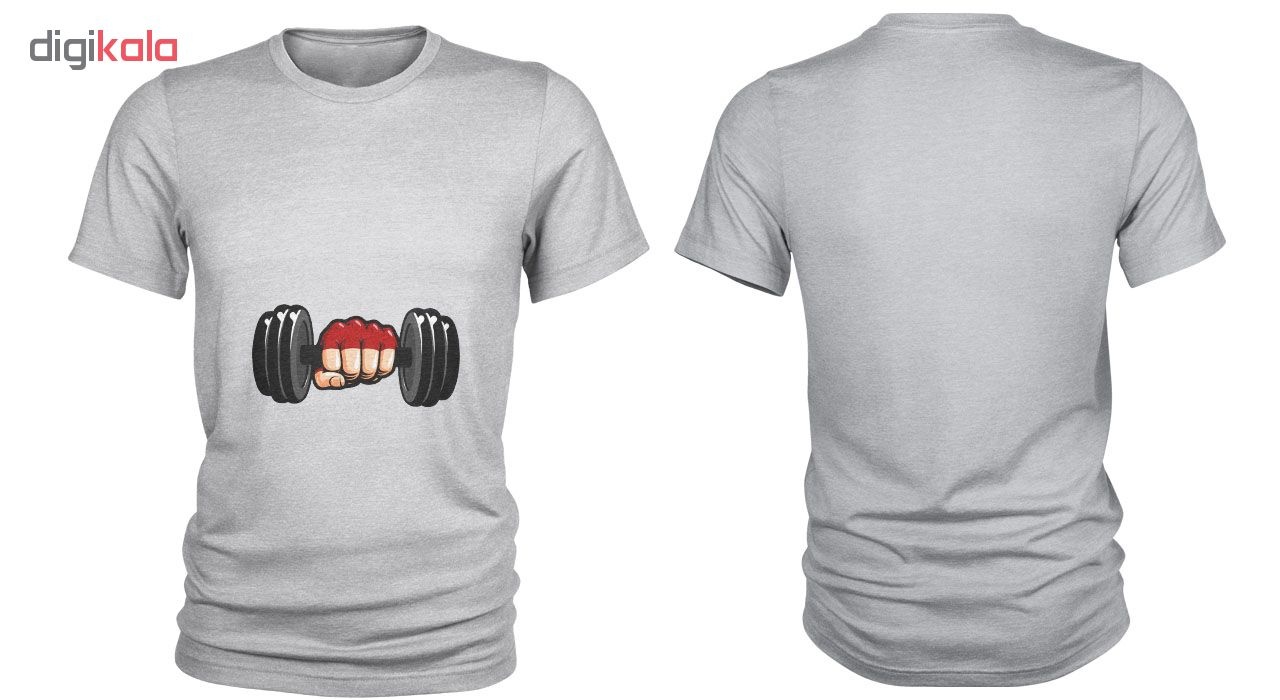 تی شرت مردانه طرح  وزنه بدنسازی  کد C61