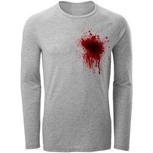 نقد و بررسی تی شرت آستین بلند مردانه طرح Blood کد AL79 توسط خریداران