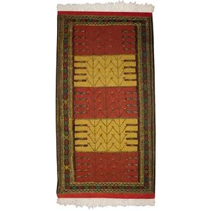 گلیم دستبافت یک و نیم متری کد 980746