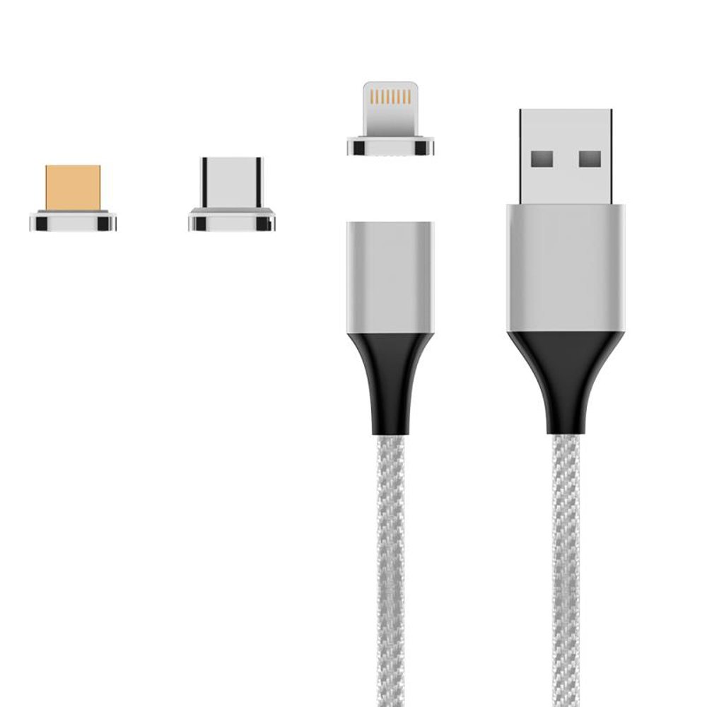 کابل تبدیل USB به لایتنینگ/microUSB/USB-C دکین مدل DK-A59 طول 1 متر