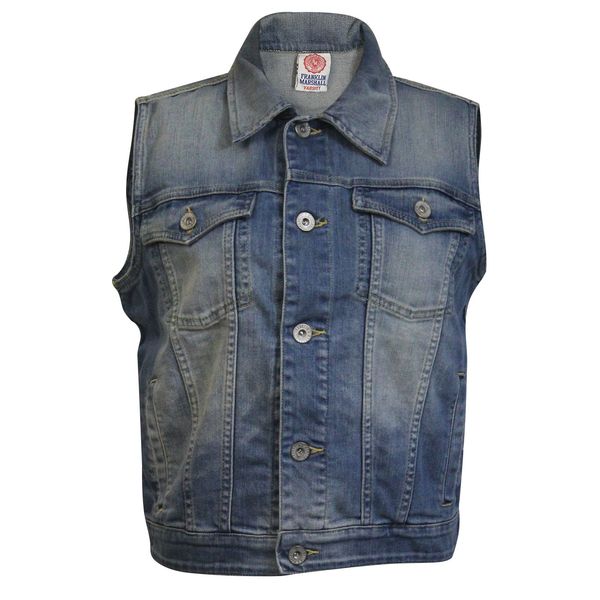 جلیقه زنانه فرانکلین مارشال مدل Jackets Denim No Sleeve کد 518L