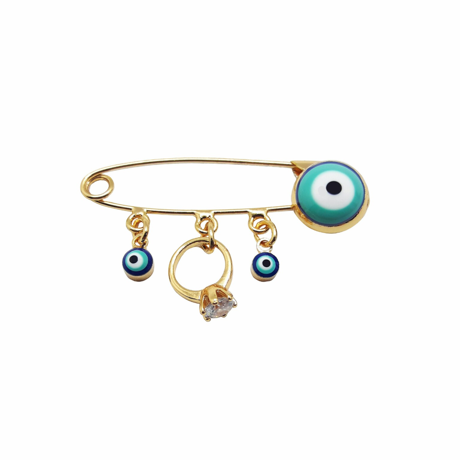 سنجاق سینه وای اس ایکس طرح چشم نظر کد RING01