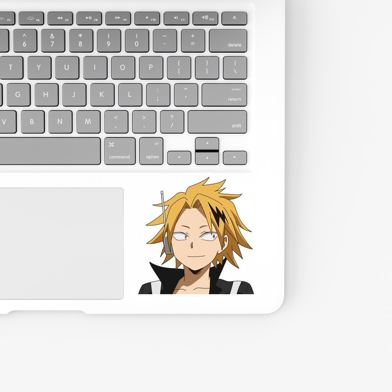 استیکر لپ تاپ و موبایل بووم طرح انیمه My hero academy مدل kaminari کد NY31