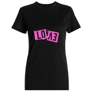 نقد و بررسی تی شرت آستین کوتاه زنانه طرح لاو کد SB183 رنگ مشکی توسط خریداران
