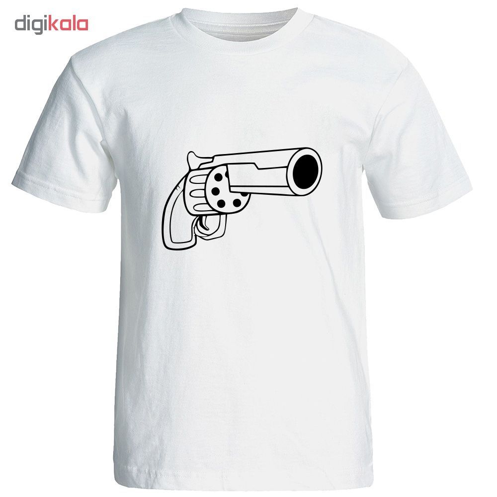 تی شرت آستین کوتاه مردانه طرح تفنگ کد 20577