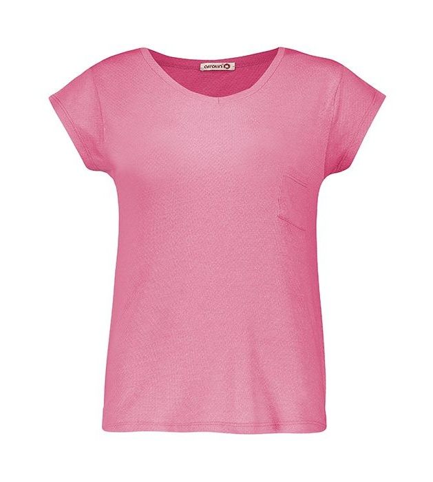 تی شرت زنانه افراتین کد 2515/3 رنگ صورتی -  - 2