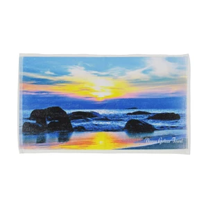 حوله دستی دریا گلزار مدل Sunset سایز 35 * 55 سانتی متر