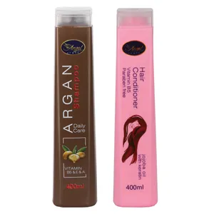 شامپو مو انجل کرفت مدل ARGAN حجم 400 میلی لیتر به همراه نرم کننده مو مدل KERATIN & JOJOBA OIL حجم 400 میلی لیتر