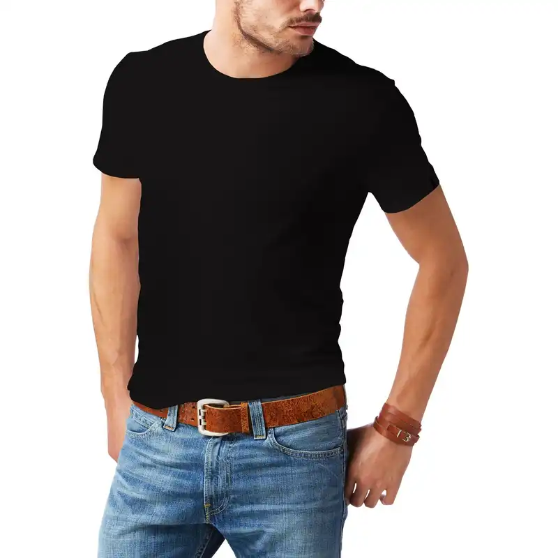 تیشرت آستین کوتاه مردانه کد SB228 رنگ مشکی