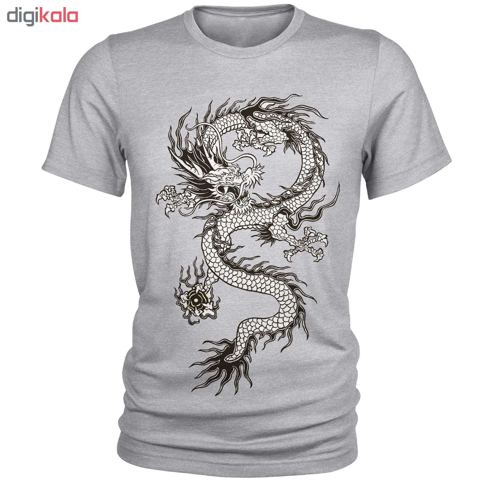 تی شرت مردانه طرح Dragon کد A004