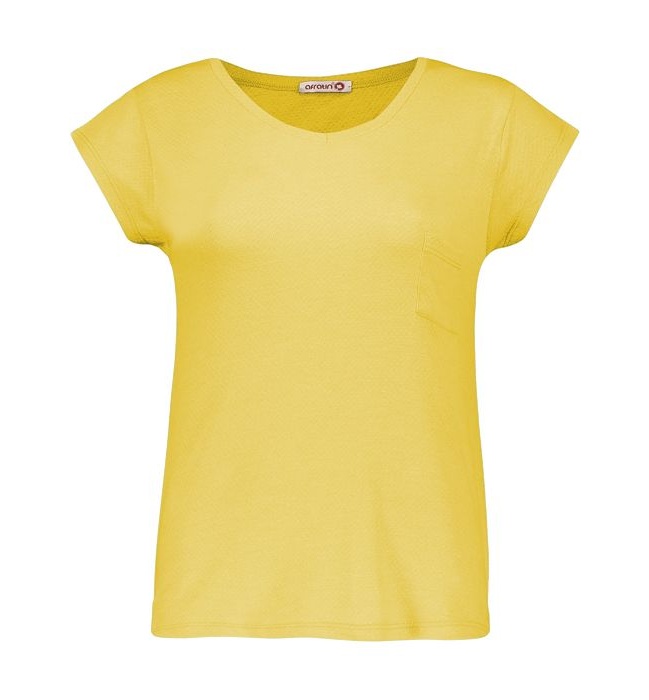 تی شرت نه افراتین کد 3-2515 رنگ خردلی
