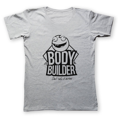 تصویر تی شرت مردانه به رسم طرح بدنساز استیکر کد 2213