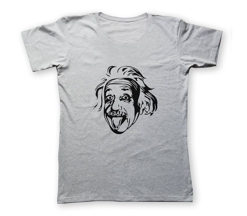 تی شرت مردانه به رسم طرح انیشتین کد 2223
