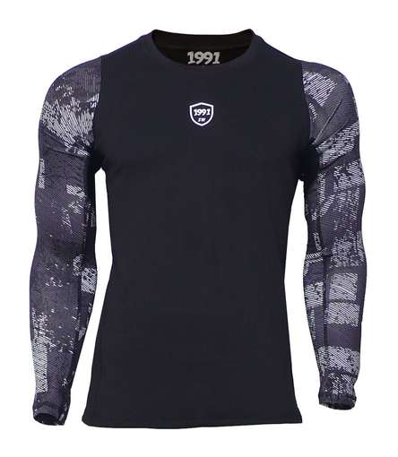 تی شرت ورزشی مردانه 1991 اس دبلیو مدل Base Layer Long Printed TS1927