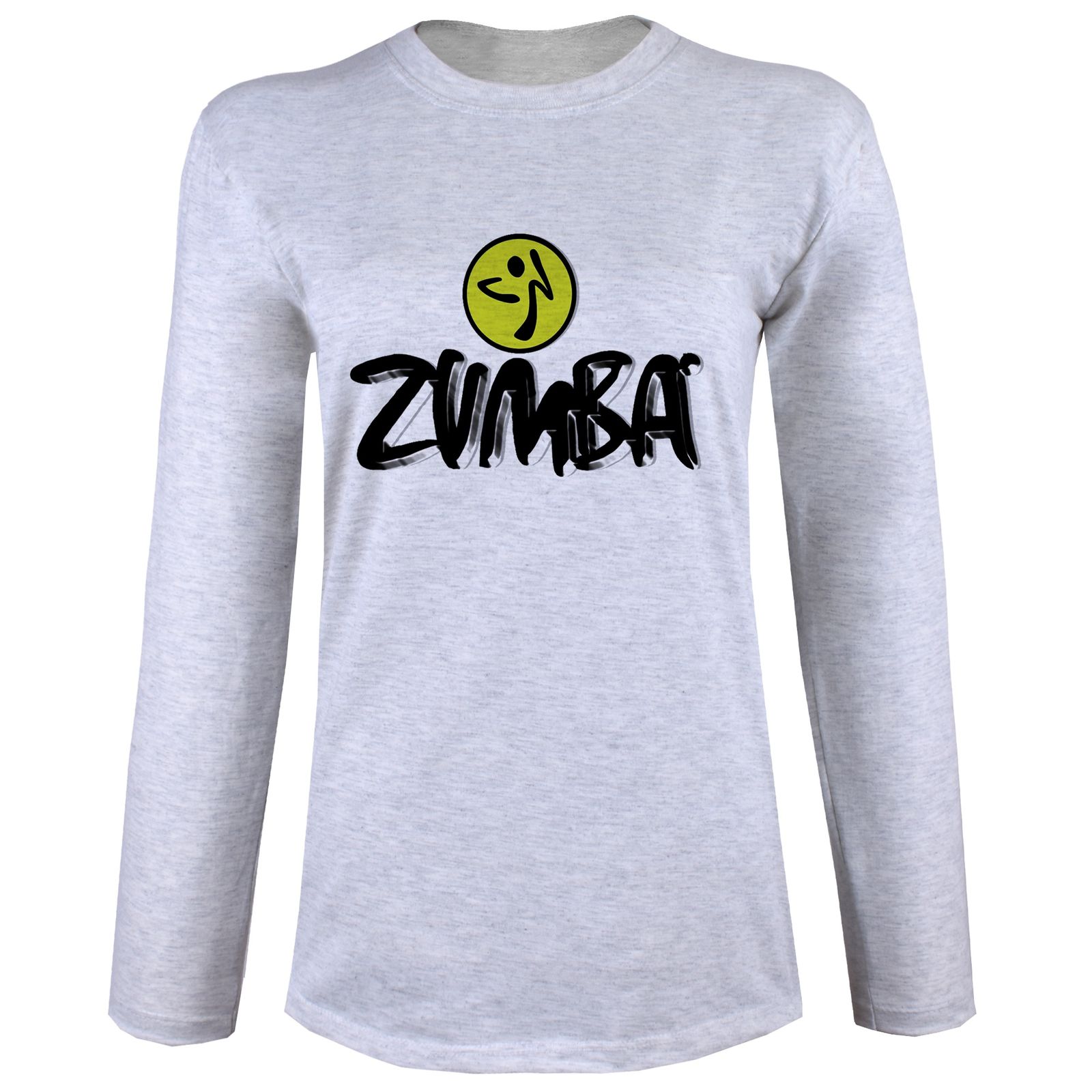 تی شرت آستین بلند زنانه طرح زومبا کد B73 -  - 1