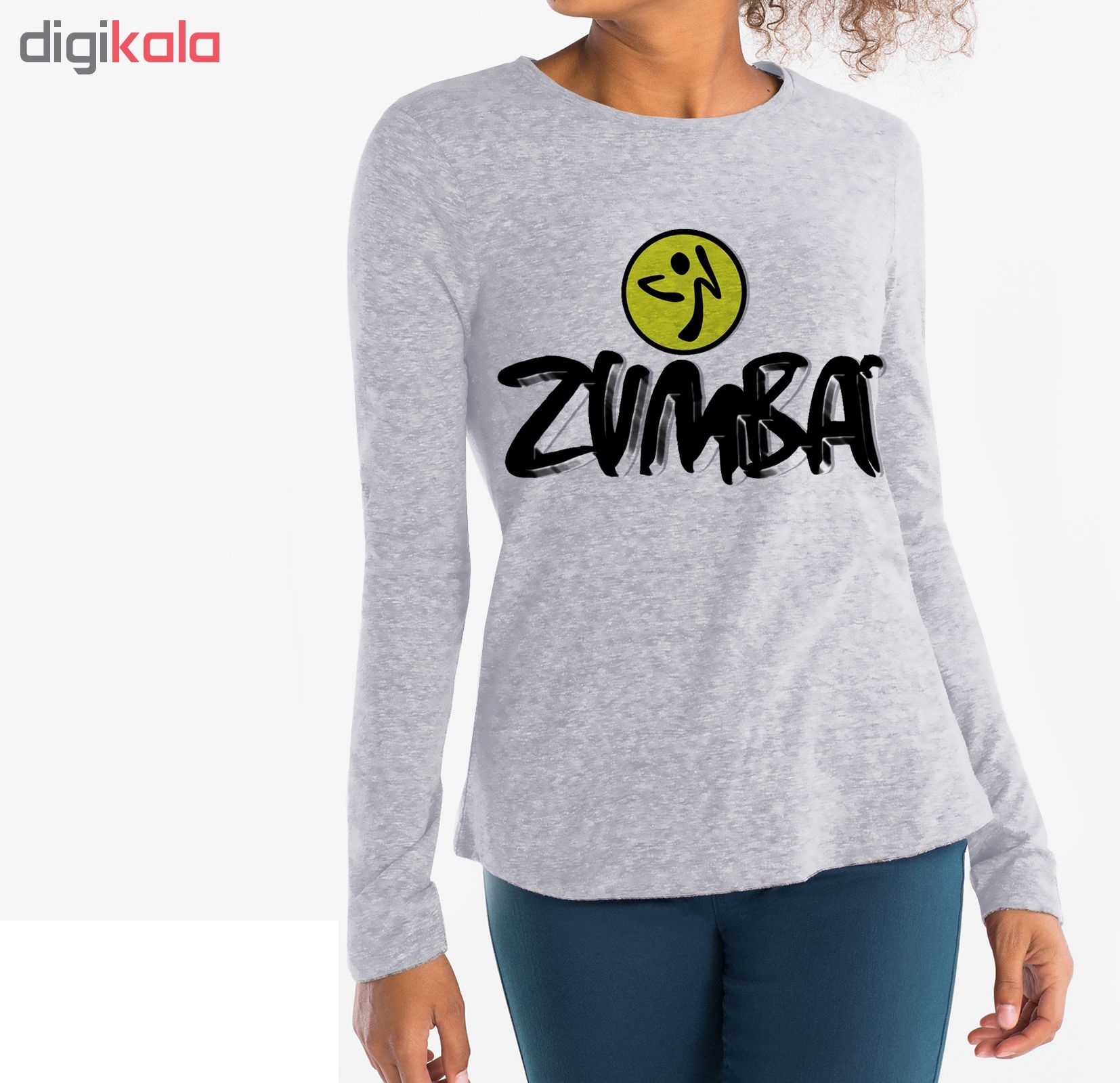 تی شرت آستین بلند زنانه طرح زومبا کد B73 -  - 3