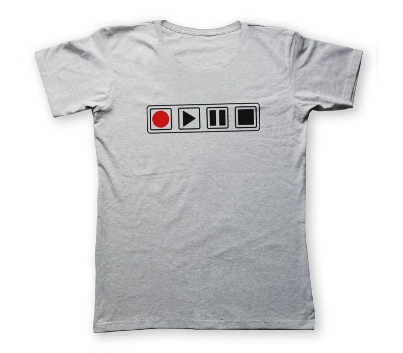 تی شرت مردانه به رسم طرح کنترل کد 2236