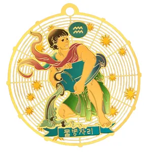 آویز گردنبند طرح ماه تولد بهمن کد BM11