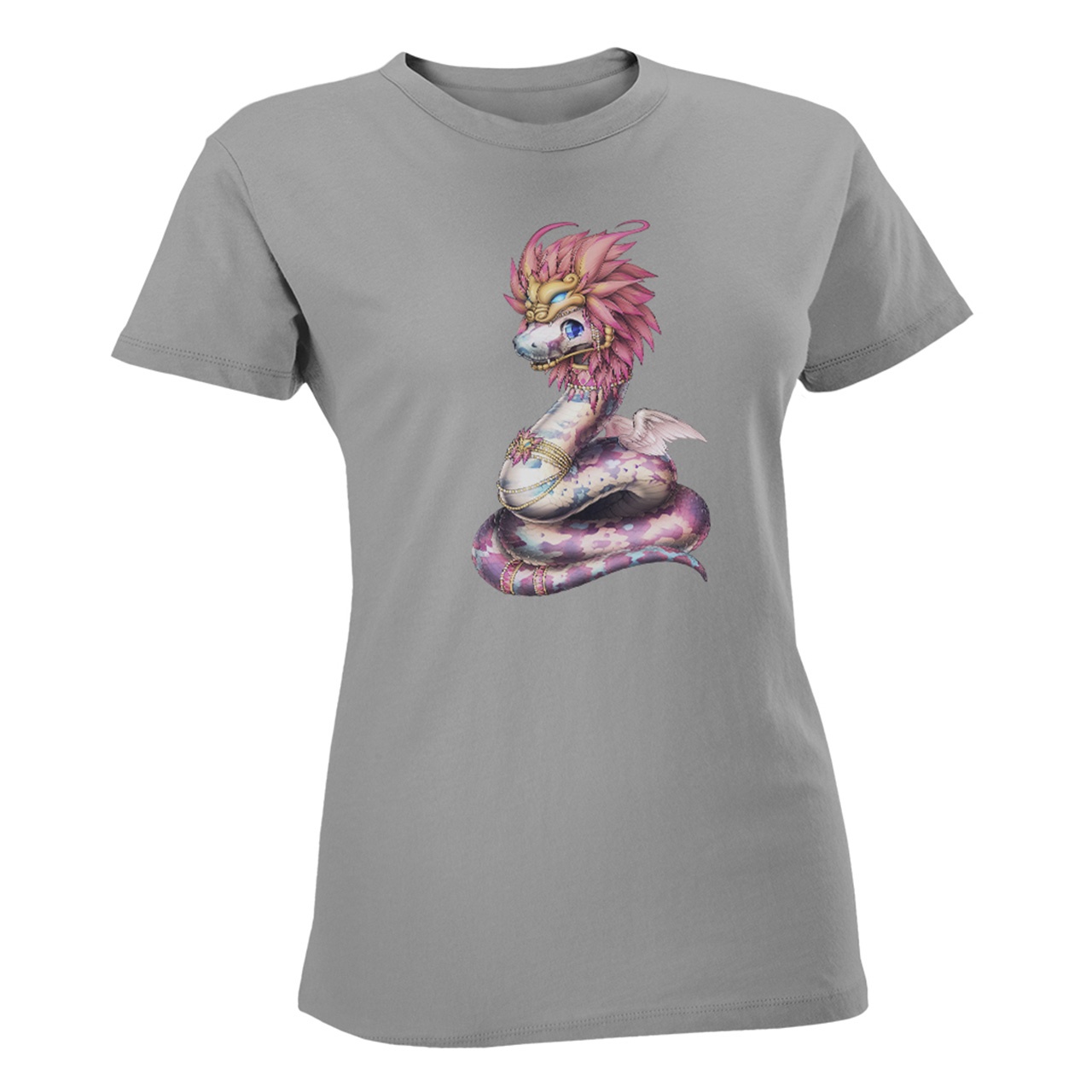 تی شرت زنانه مسترمانی طرح Dragon کد 1165