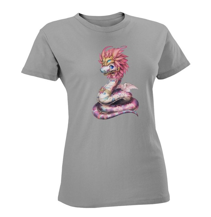 تی شرت زنانه مسترمانی طرح Dragon کد 1165