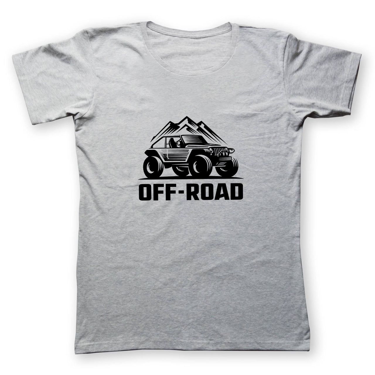 تی شرت مردانه به رسم طرح آفرود کوه کد 2245 -  - 1