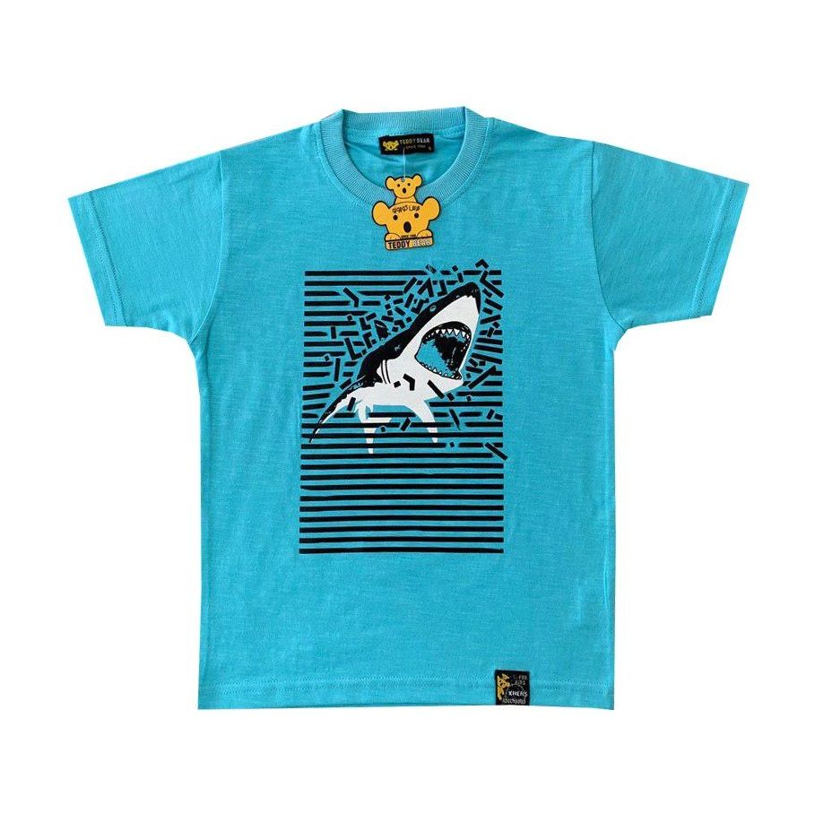 تیشرت پسرانه خرس کوچولو مدل shark کد 004 -  - 2