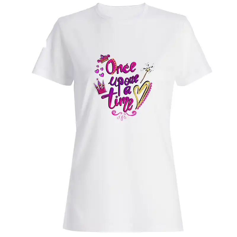 تیشرت آستین کوتاه زنانه طرح تایم کد SW197 رنگ سفید