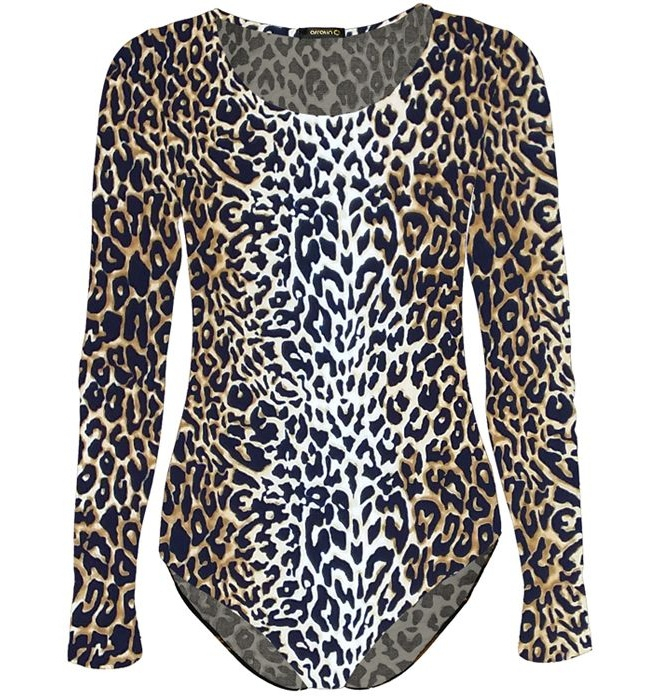 بادی زنانه افراتین طرح پلنگی کد 9511