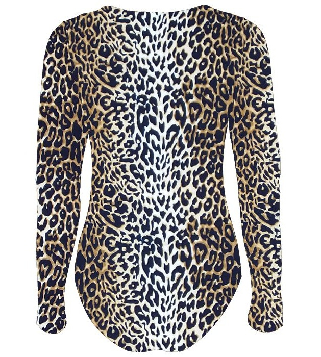 بادی زنانه افراتین طرح پلنگی کد 9511