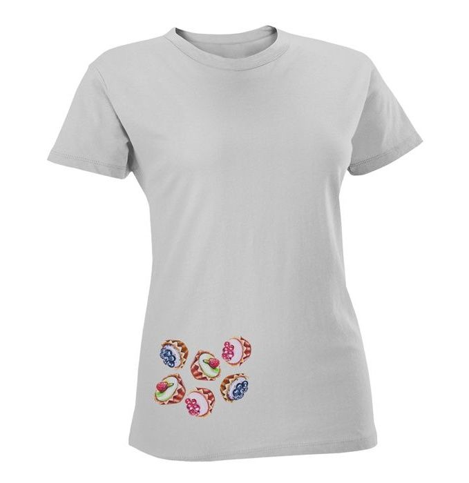 تی شرت زنانه مسترمانی طرح کاپ کیک کد 1170